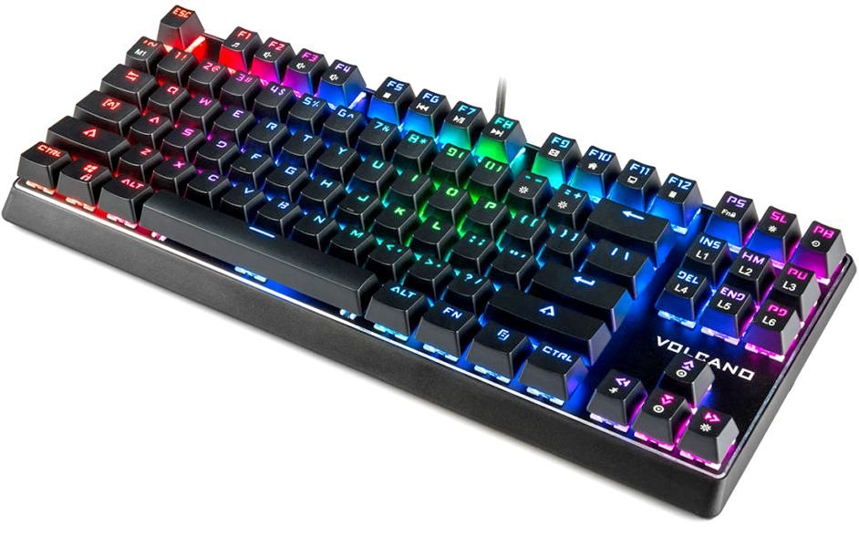 Игровая клавиатура Modecom Volcano Lanparty RGB Outemu Brown Switch K-MC-LANPARTY-U-RGB-BROWN-RU (Black) купить в интернет-магазине icover