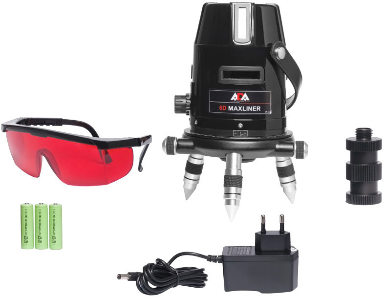 Построитель лазерных плоскостей ADA 6D Maxliner А00138 (Black) купить в интернет-магазине icover