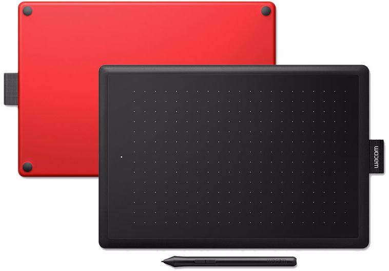 Графический планшет Wacom One Medium CTL-672 (Black/Red) купить в интернет-магазине icover