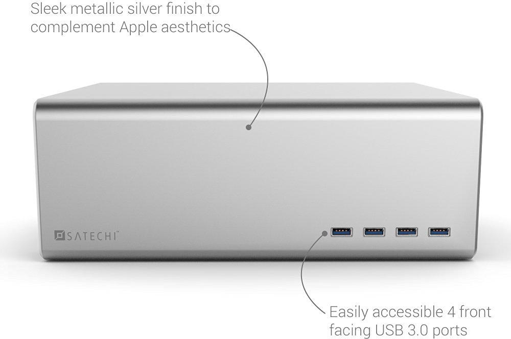 Подставка Satechi Premium Aluminum Monitor Stand B00S5DXHGI для монитора (Silver) купить в интернет-магазине icover