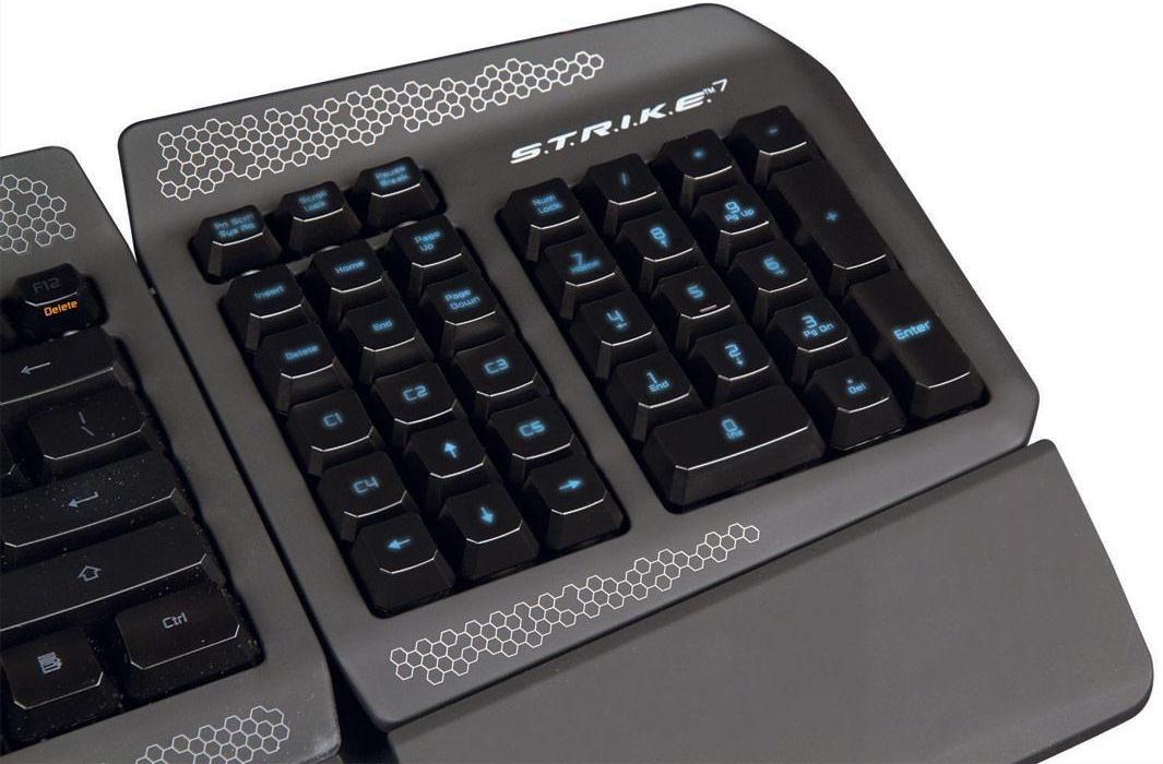 Mad Catz S.T.R.I.K.E.7 (MCB43109R002/02/1) - игровая клавиатура (Black) купить в интернет-магазине icover
