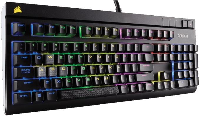 Клавиатура Corsair STRAFE RGB Cherry MX Brown USB (Black) купить в интернет-магазине icover