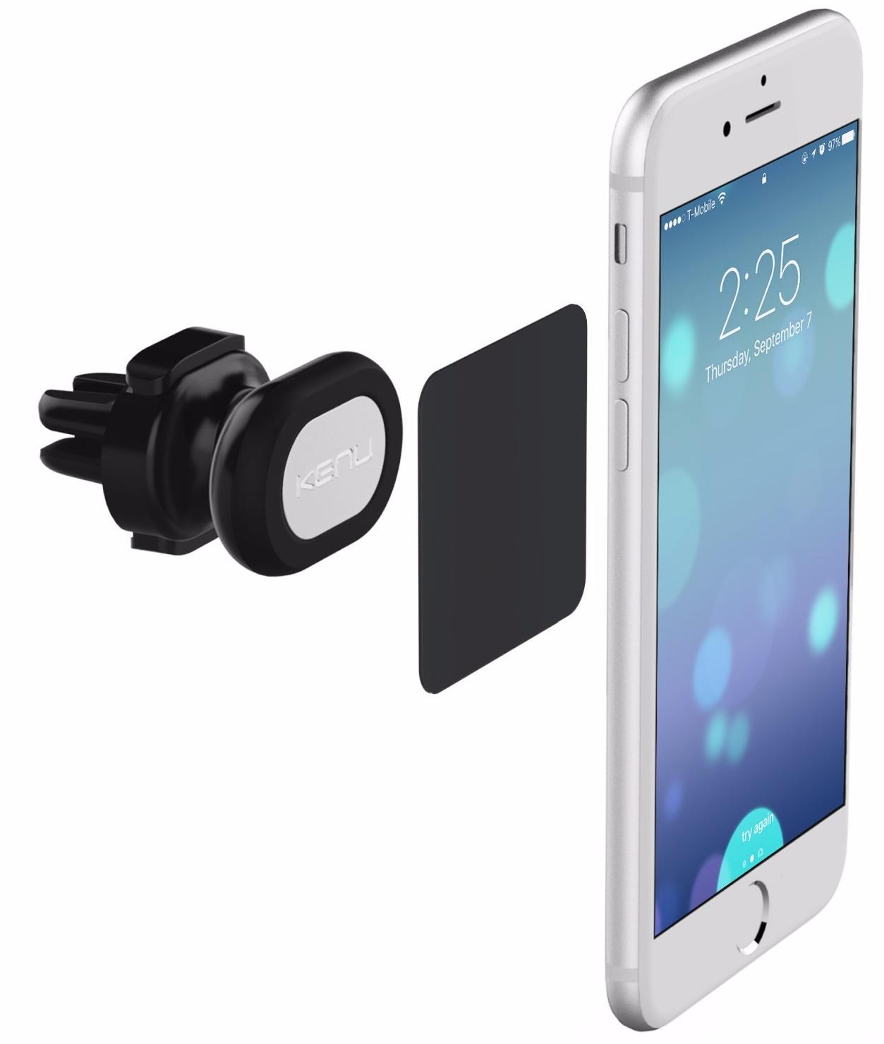 Автомобильный держатель Kenu Airframe Magnetic Car Vent Mount (Black) купить в интернет-магазине icover