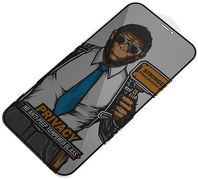 Защитное стекло Blueo 2.5D Silk Full Cover Anti-Peep (NPB14-5.4) для iPhone 12 mini (Black) купить в интернет-магазине icover