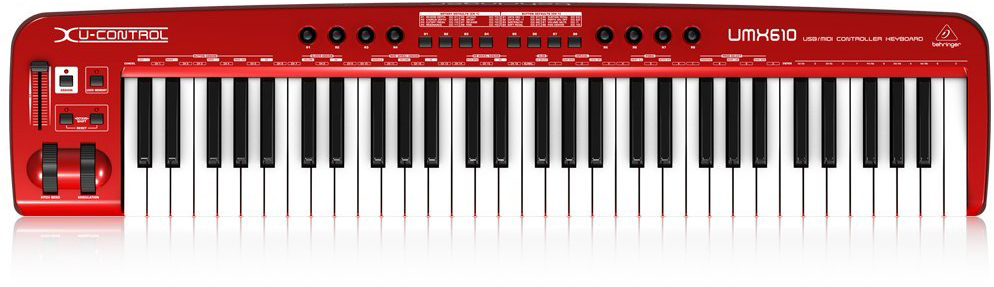 Behringer U-Control UMX610 - миди-клавиатура (Red) купить в интернет-магазине icover