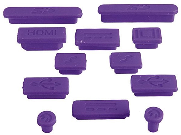 Заглушки портов i-Blason Anti Dust Cup 12psc для MacBook Pro Retina/Macbook Air (Purple) купить в интернет-магазине icover