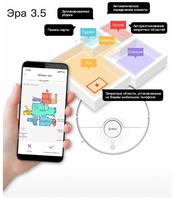Робот-пылесос Xiaomi 360 Robot Vacuum Cleaner S5 (White) купить в интернет-магазине icover