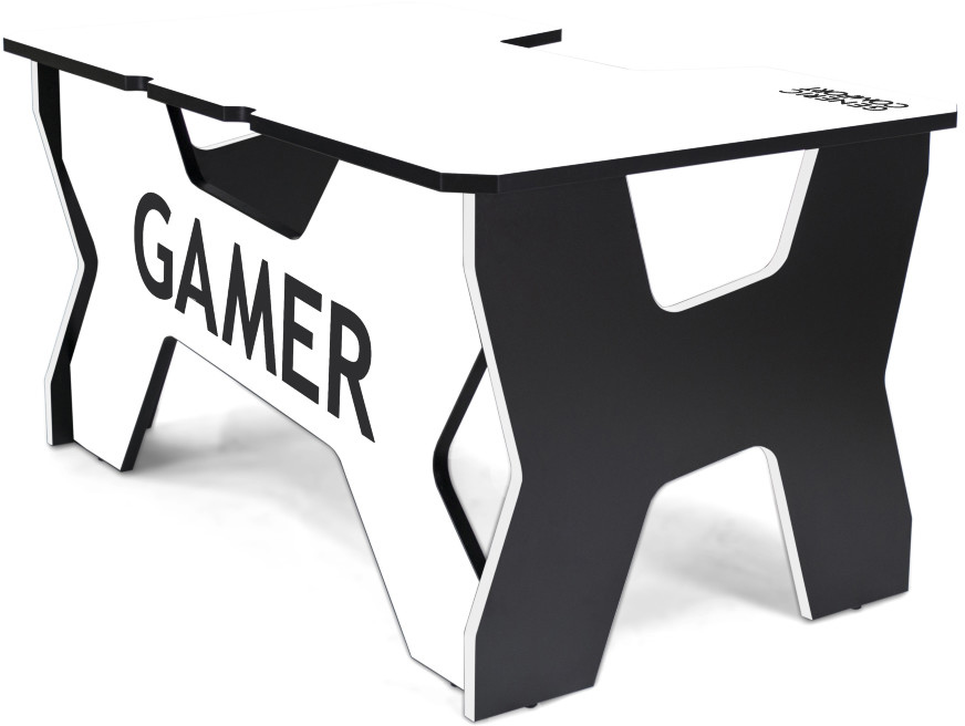 Геймерский стол Generic Comfort Gamer2 (Black/White) купить в интернет-магазине icover