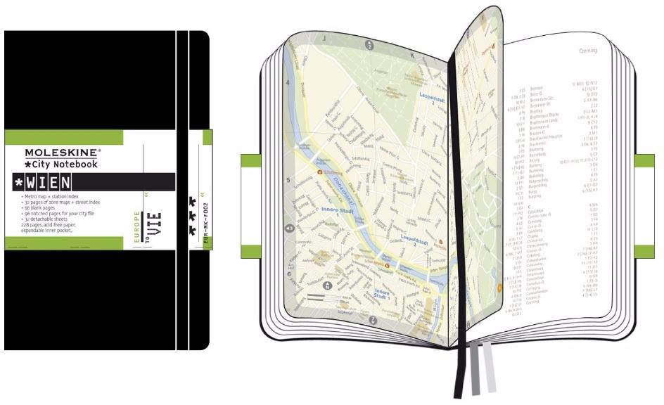 Moleskine City Notebook Wien (CN012) - записная книжка (Black) купить в интернет-магазине icover