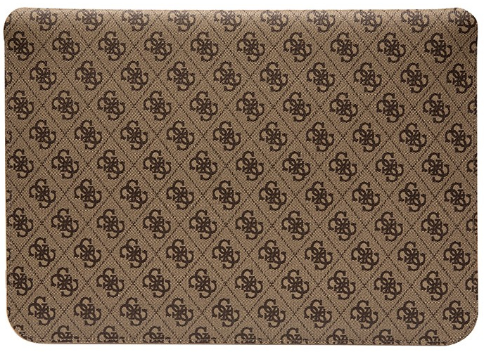 Чехол Guess Sleeve 4G Bottom stripe Metal logo для ноутбуков 13-14" (Brown) купить в интернет-магазине icover