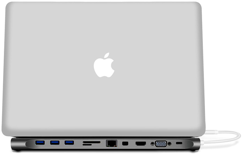 USB-концентратор Wiwu Apollo 11-in-1 USB-C (Space Grey) купить в интернет-магазине icover