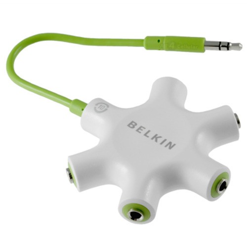 Belkin RockStar – хаб для наушников (White/Green) купить в интернет-магазине icover