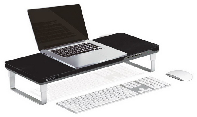 Подставка Satechi F3 Smart Monitor Stand для ноутбука или монитора (Black) купить в интернет-магазине icover