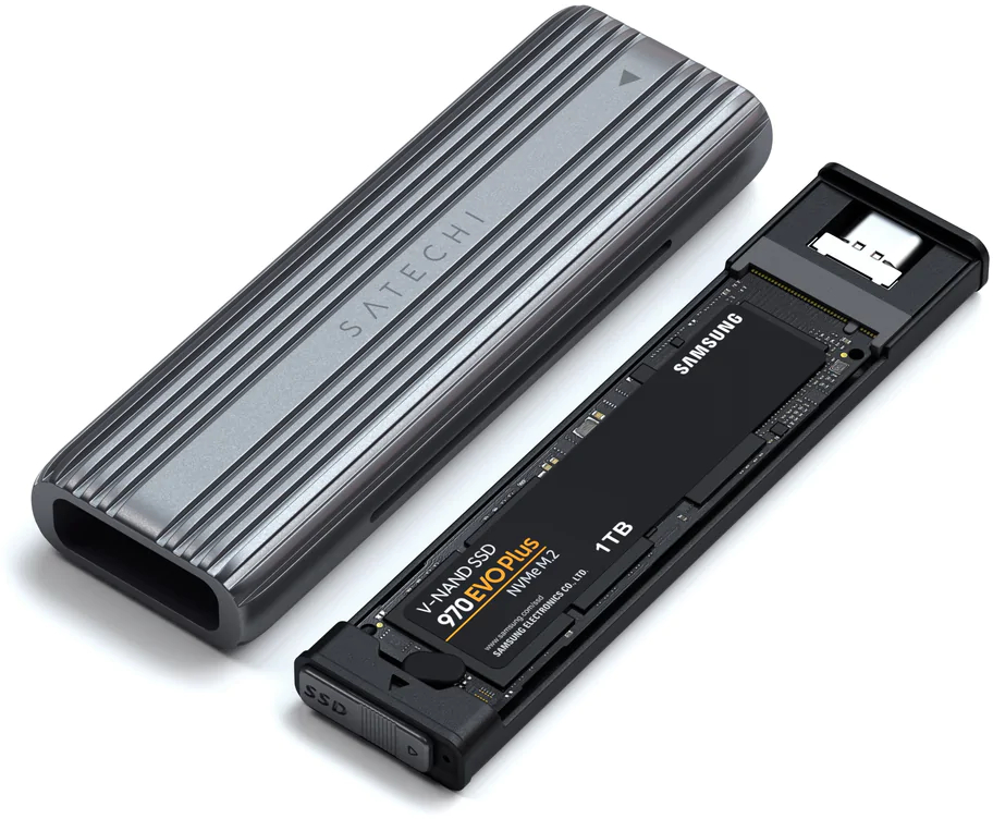 Внешний корпус Satechi USB-C NVMe/SATA SSD Enclosure для M.2 SSD (Space Gray) купить в интернет-магазине icover
