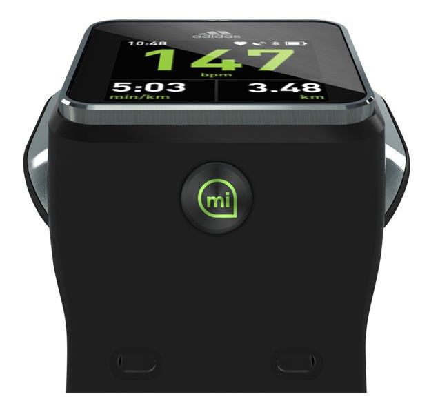 Adidas miCoach Smart Run - спортивные часы с пульсометром (Black) купить в интернет-магазине icover