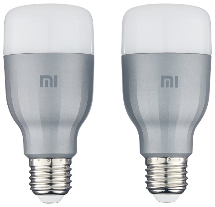 Упаковка светодиодных ламп 2 шт Xiaomi Mi LED Smart Bulb 2-Pack MJDP02YL, E27, 10Вт купить в интернет-магазине icover