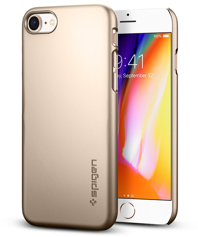 

Чехол Spigen Thin Fit (054CS22209) для iPhone 8/SE (2020) (Champagne Gold)