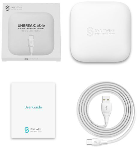 Кабель Syncwire SW-TC067 USB-C 1m (White) купить в интернет-магазине icover