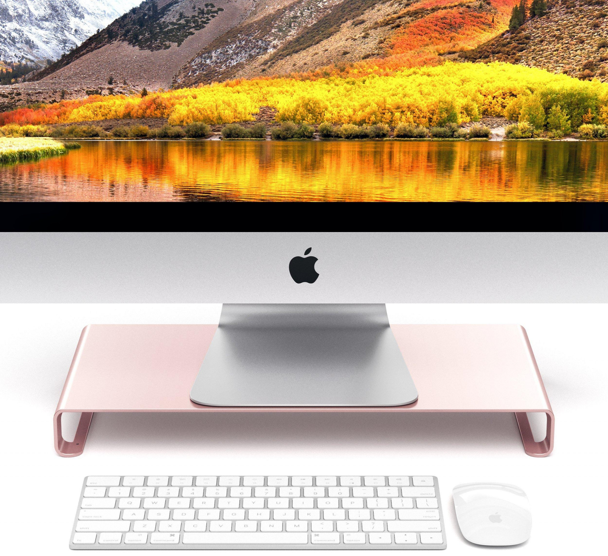 Подставка для монитора Satechi Universal Aluminum Unibody ST-ASMSR (Rose Gold) купить в интернет-магазине icover