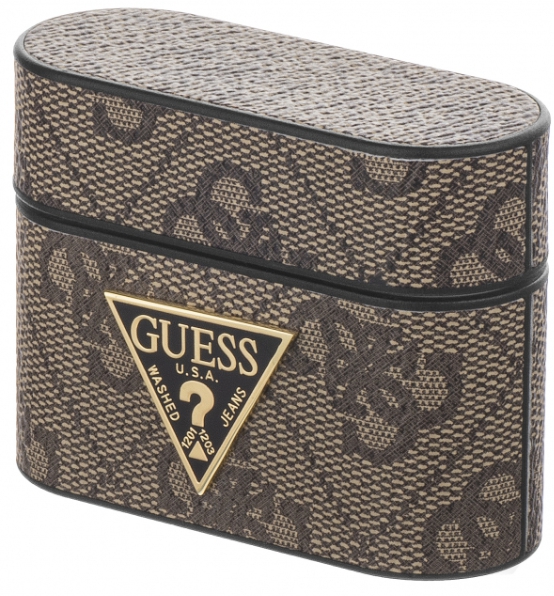 Чехол Guess CG Mobile (GUACAPVSATML4GB) для AirPods Pro (Brown) купить в интернет-магазине icover