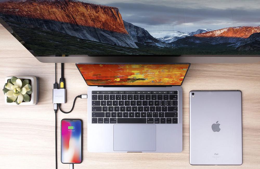 USB-хаб HyperDrive 3-in-1 USB-C (Silver) купить в интернет-магазине icover