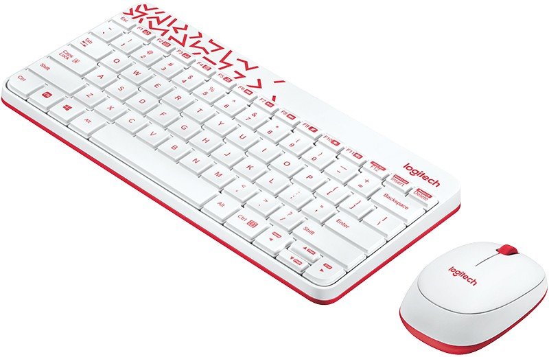 Клавиатура и мышь Logitech Wireless Combo MK240 920-008212 (Nano White) купить в интернет-магазине icover