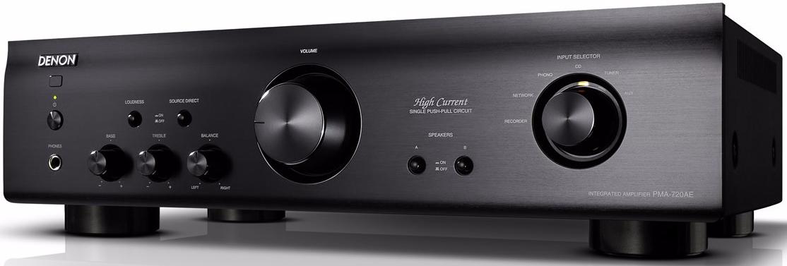 Denon PMA-720AE - двухканальный стереоусилитель (Black) купить в интернет-магазине icover