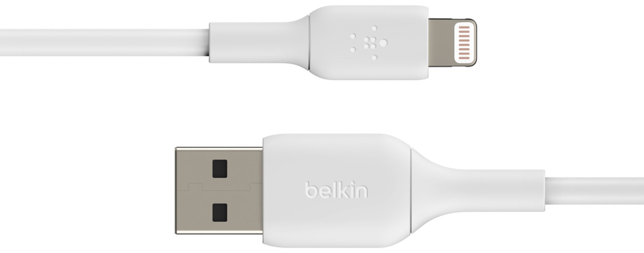 Кабель для iPhone, iPad Belkin Boost Charge USB-A/Lightning 1m CAA001bt1MWH (White) купить в интернет-магазине icover