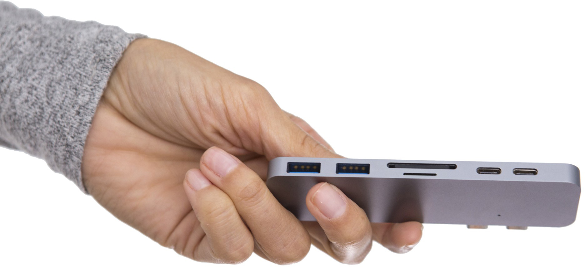 USB-концентратор HyperDrive Duo (GN28B) для MacBook Pro 2016/2017 (Space Gray) купить в интернет-магазине icover