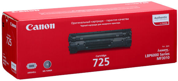 Картридж Canon 725 для принтеров Canon i-SENSYS LBP6000/MF3010 (Black) купить в интернет-магазине icover