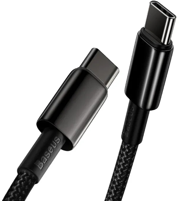 Кабель Baseus Tungsten CATWJ-01 USB-C 100W 1m (Black) купить в интернет-магазине icover