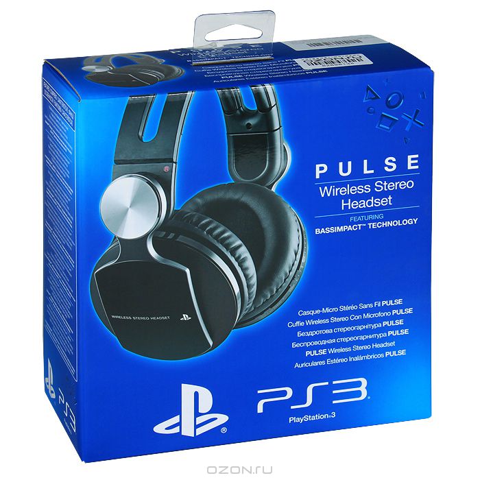 Sony Pulse Wireless Stereo Headset (CECHYA-0086: SCEE) - беспроводная гарнитура для PS3/PS4/Vita купить в интернет-магазине icover