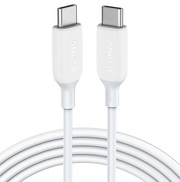 Кабель Anker PowerLine III (A8856H21) USB-C 100W 1,8м (White) купить в интернет-магазине icover