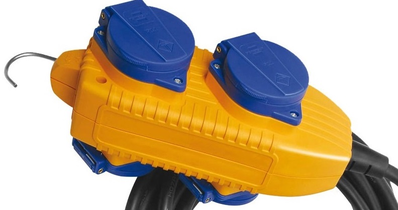 Brennenstuhl RCD Protected Lead, 5 м (B1169200) - удлинитель сетевого кабеля с системой защиты УЗО (Yellow/Black) купить в интернет-магазине icover