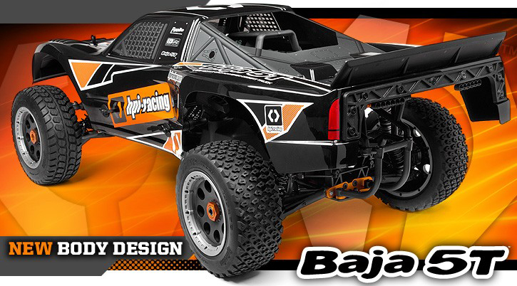 HPI Baja 5T 2WD 2.4 Ghz (HPI-110185) - радиоуправляемый бензиновый шорт-корс трак (Black) купить в интернет-магазине icover