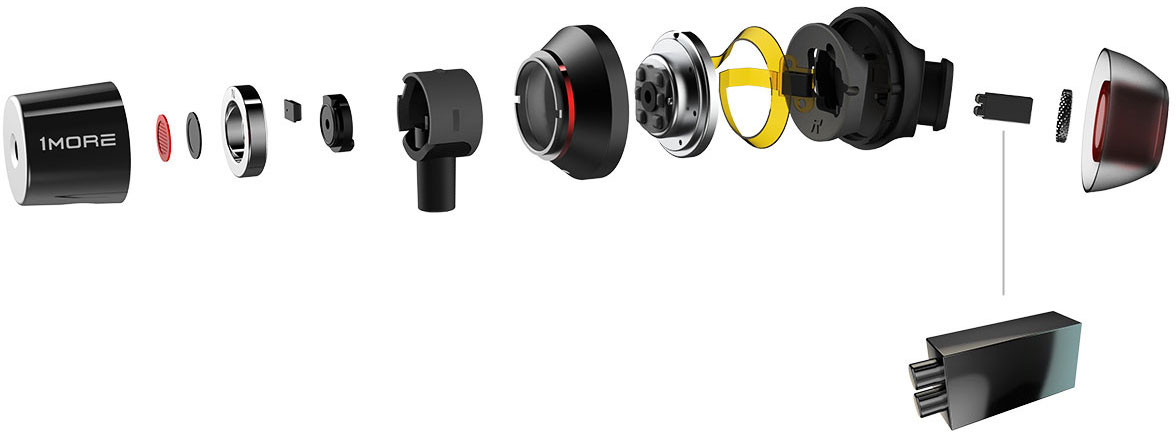 Беспроводные наушники 1MORE Dual Driver ANC Pro EHD9001BA (Black) купить в интернет-магазине icover