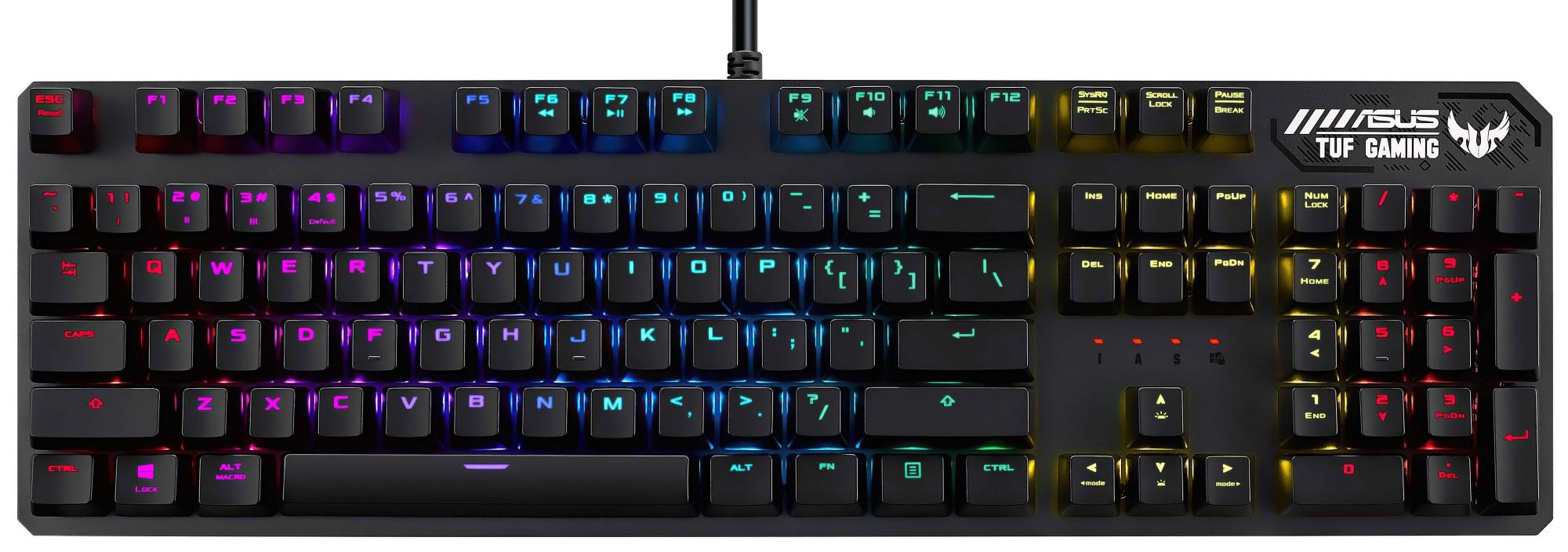 Игровая клавиатура Asus TUF Gaming K3 Kailh Brown 90MP01Q1-BKRA00 (Black) купить в интернет-магазине icover