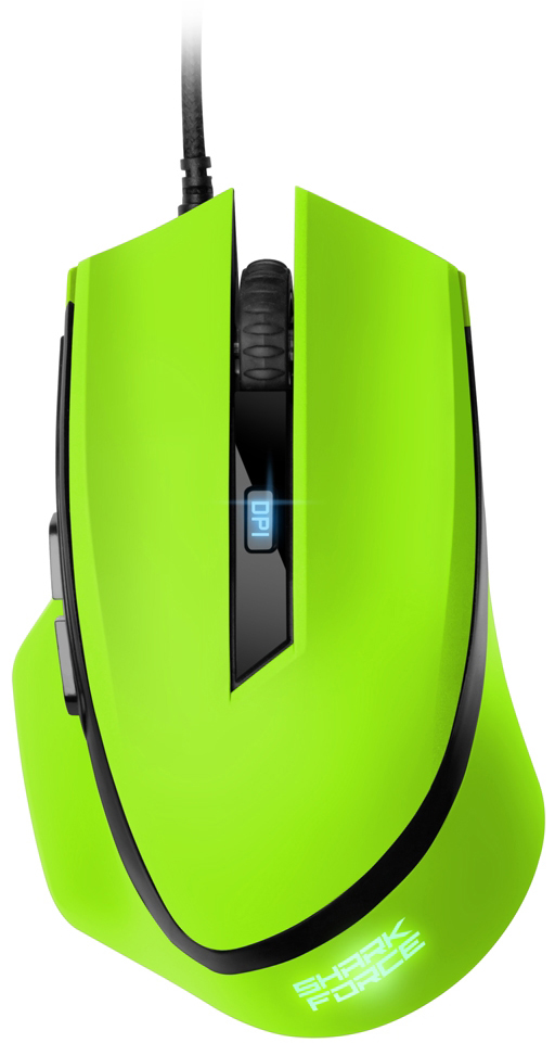 Игровая мышь Sharkoon SHARK Force (Green) купить в интернет-магазине icover