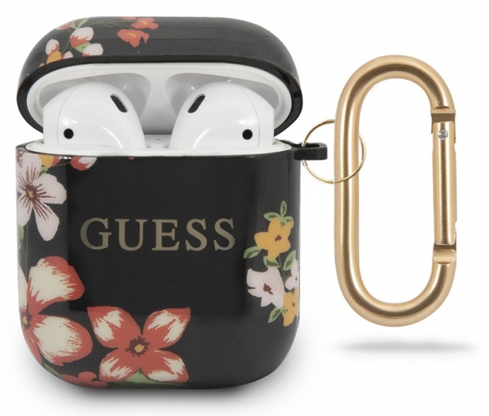 

Чехол Guess CG Mobile (GUACA2TPUBKFL04) для AirPods (Flower Black)