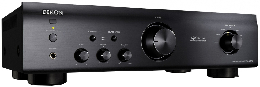 Denon PMA-520AE - двухканальный стереоусилитель (Black) купить в интернет-магазине icover