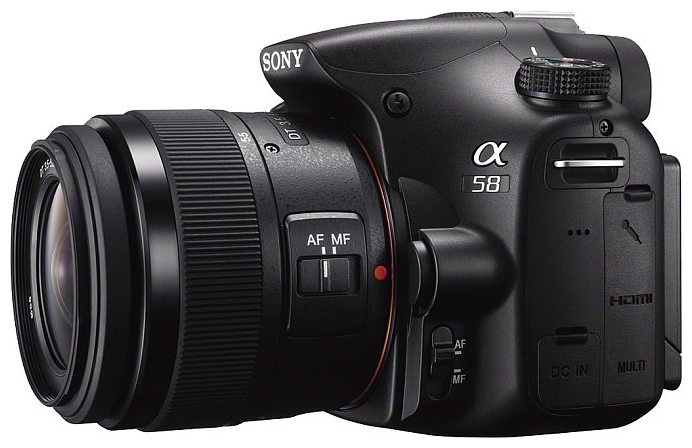 Фотоаппарат Sony Alpha SLT-A58 Kit (18-55 mm) Black купить в интернет-магазине icover