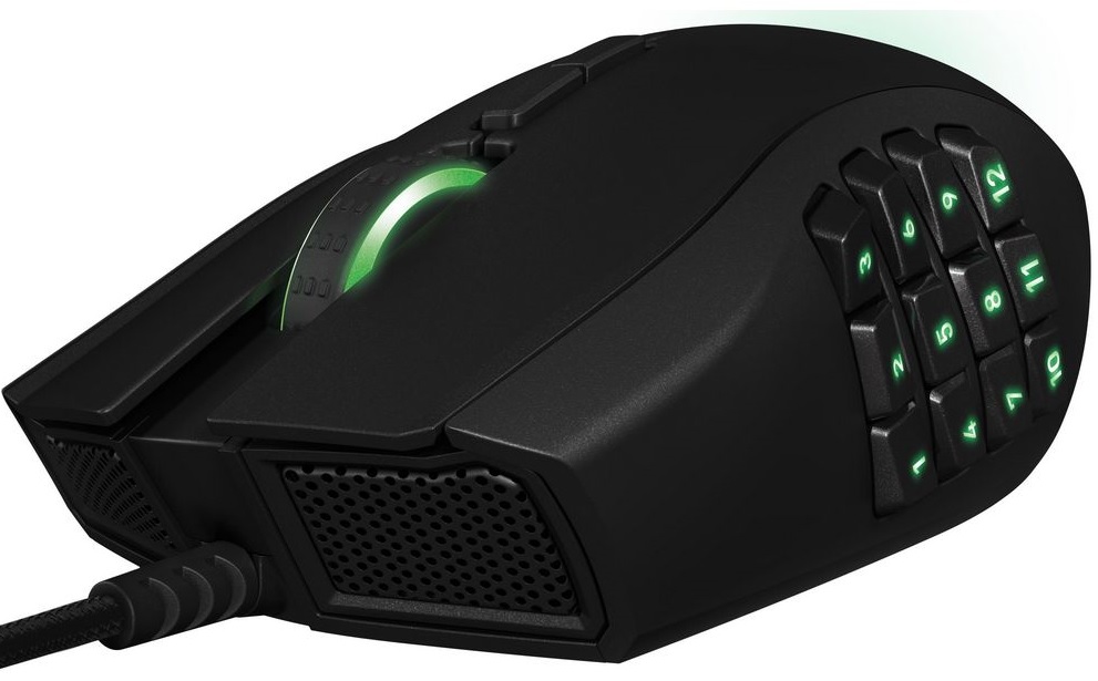 Razer Naga 2014 (RZ01-01040100-R3G1) - проводная мышь (Black) купить в интернет-магазине icover
