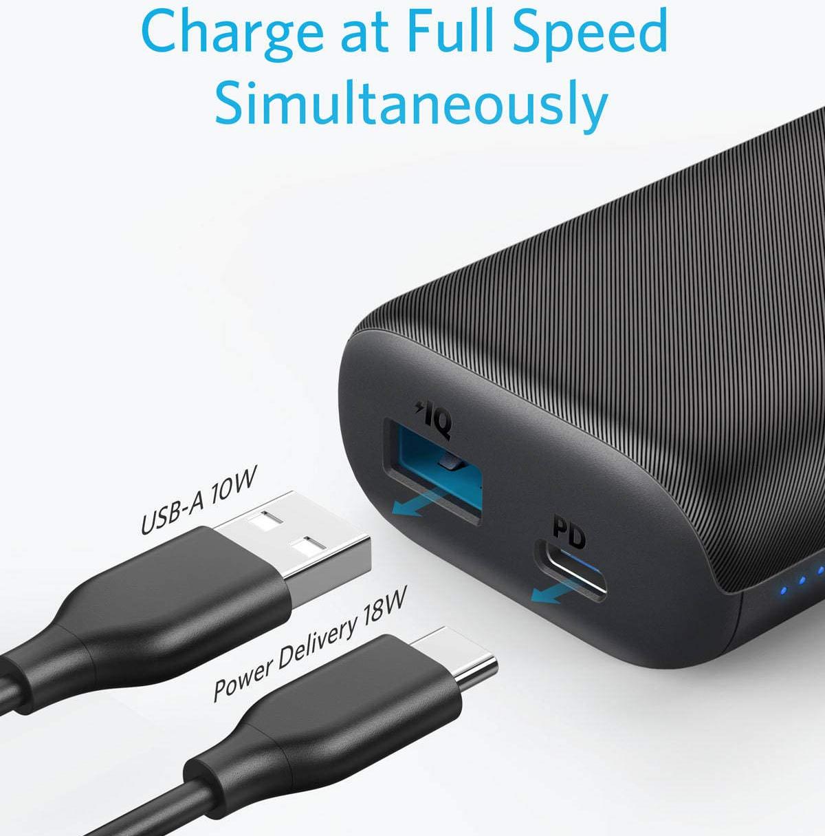 Внешний аккумулятор Anker PowerCore 10000mAh USB-C A1235011 (Black) купить в интернет-магазине icover