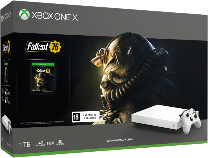 Игровая консоль Xbox One X 1Tb (FMP-00058) Fall Out 76 (White) купить в интернет-магазине icover