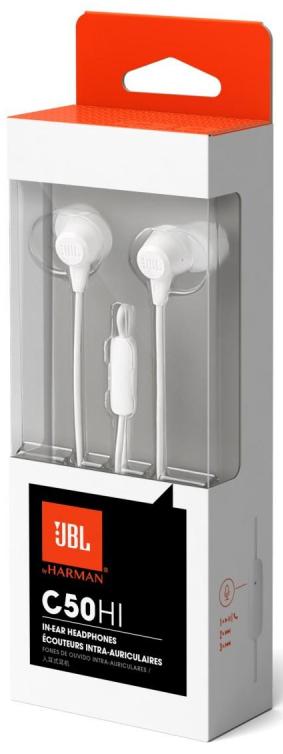 Гарнитура JBL C50HI (White) купить в интернет-магазине icover