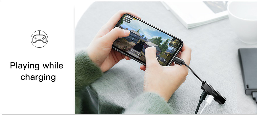 Переходник для iPod, iPhone, iPad Baseus 3-in-1 L52 Lightning-3.5mm/2xLightning CALL52-S1 (Silver) купить в интернет-магазине icover