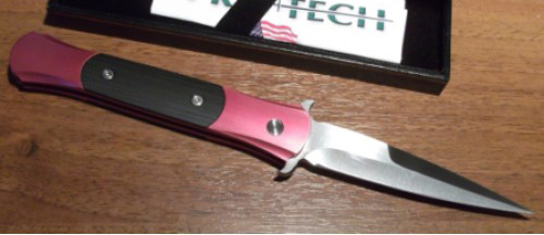 Pro-Tech Don Custom (PR/1733) - автоматический складной нож (Dark Pink) купить в интернет-магазине icover