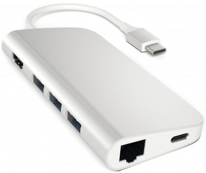 

Мультипереходник Satechi Aluminum Type-C Multi-Port Adapter (Silver)