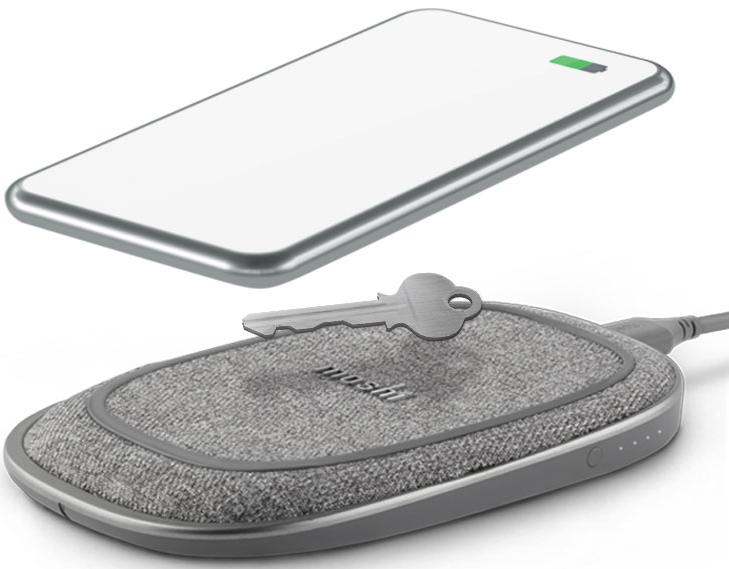 Внешний аккумулятор Moshi Porto Q 5K 5000mAh (99MO022213) с беспроводной зарядкой (Grey) купить в интернет-магазине icover