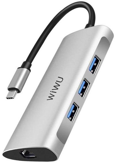 Хаб Wiwu Alpha A631STR (Grey) купить в интернет-магазине icover
